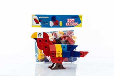 Colección Aves Zoo Cubics: Guacamaya