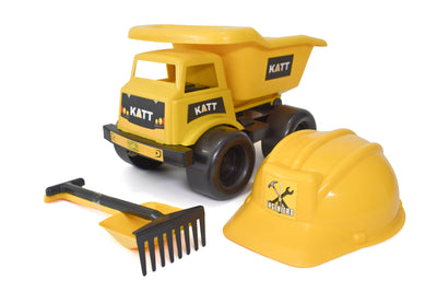 Volqueta Constructor KATT Pala, Rastrillo y Casco