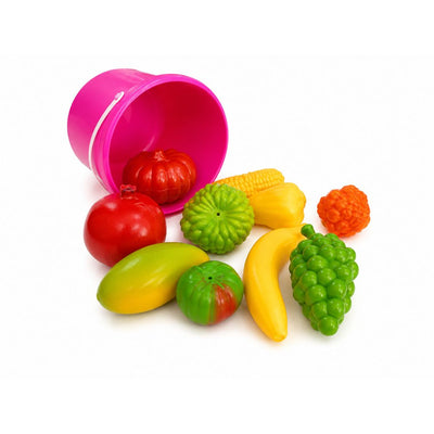 Balde Con Frutas Y Verduras X 10 pzs