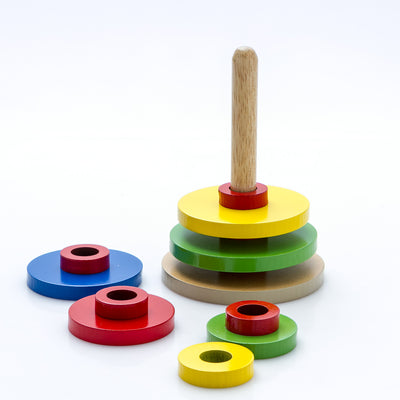 Torre de círculos ensartables x 6