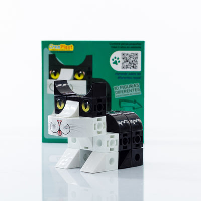 Coleccion Gatos Pet Cubic: Común Bicolor