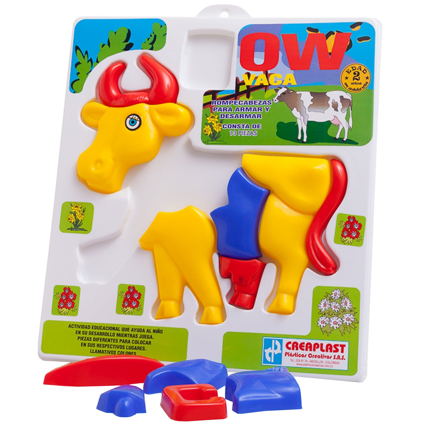 Rompecabezas Infantil Vaca