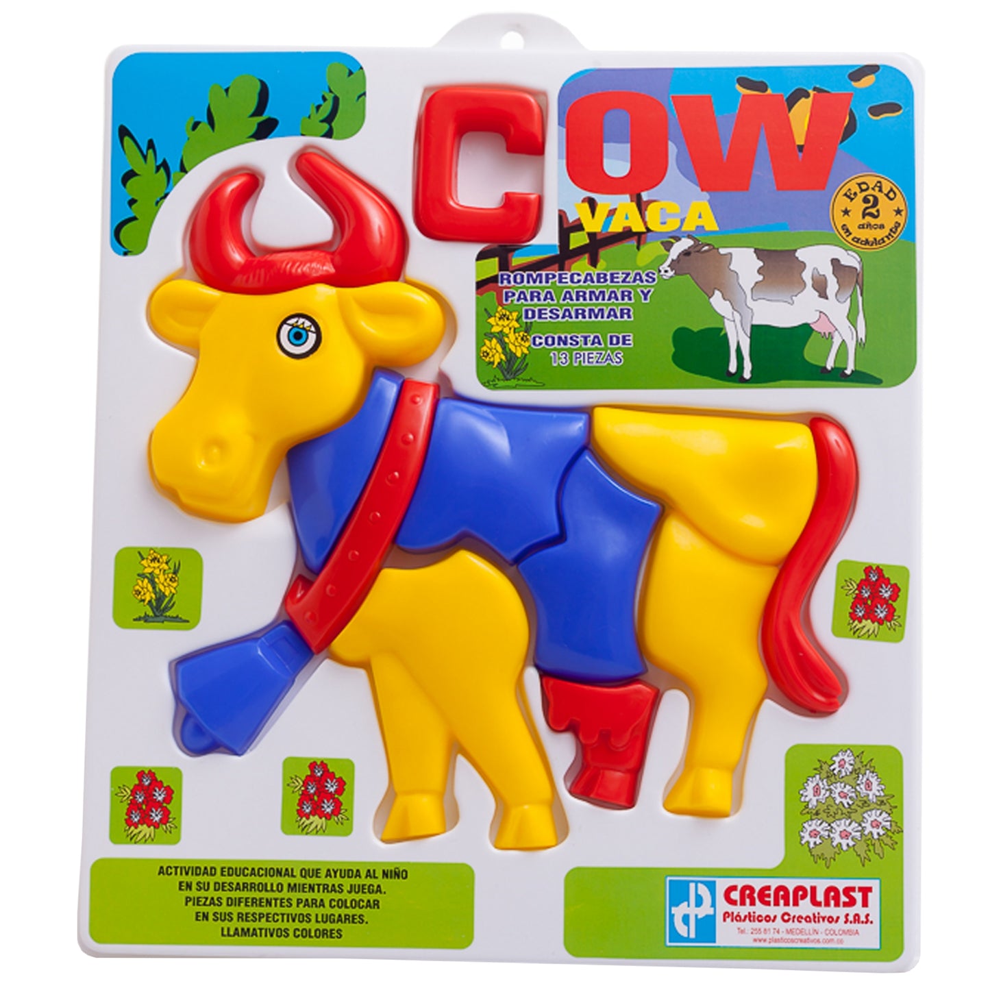 Rompecabezas Infantil Vaca