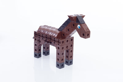 Colección Animales de Granja Zoo Cubics: Caballo